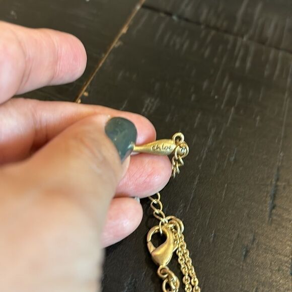 Chloe Isabel Jade Gold Long Multi Chain Necklace Classy - Picture 10 of 12